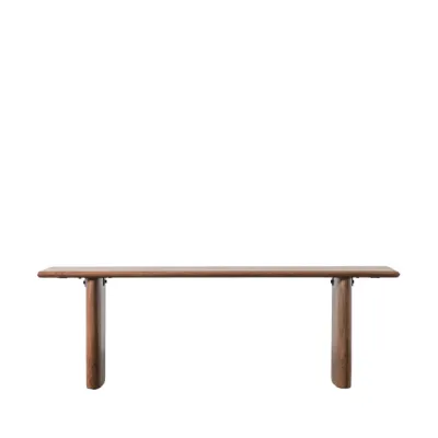 Small Acacia Wood 140cm Wide Natural Dining Bench