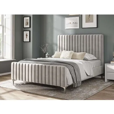 Fabric Bed Collection Silver 4