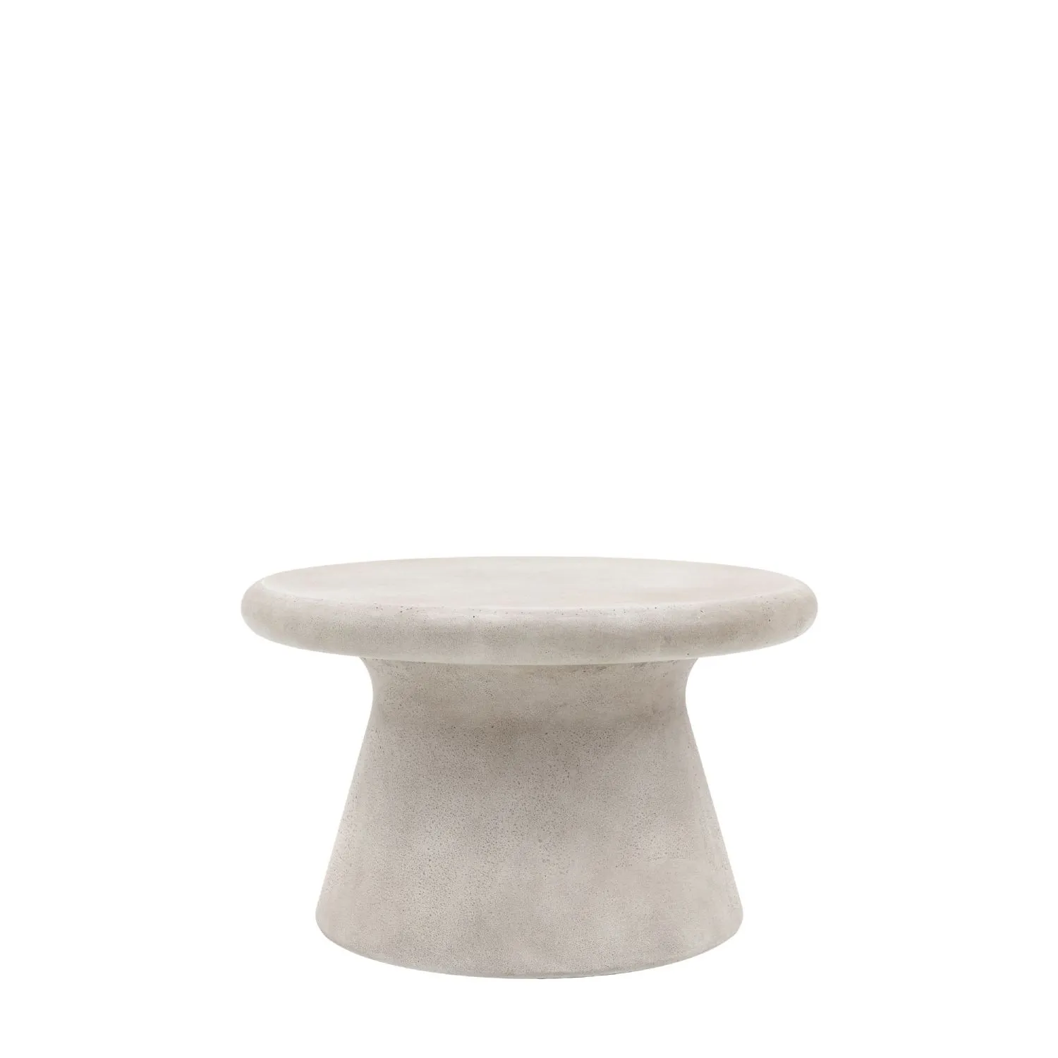 Concrete Effect Small Round Coffee Table