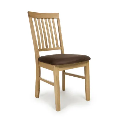 Lyon Solid Oak Natural Dining Chair