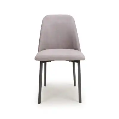 Light Grey Linen Dining Chair