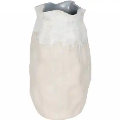 Textured Straight Ceramic Vase