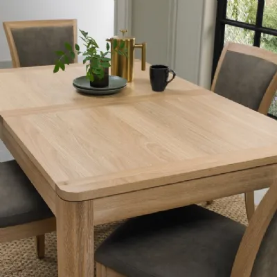 Oak Lacquer Medium Extending Dining Table 140 to 185cm