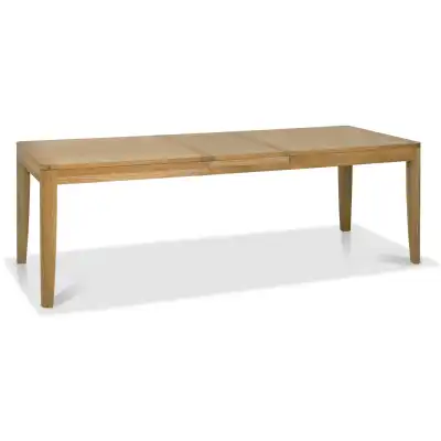 Oak Lacquer Finish Large Extending Dining Table 180 to 235cm
