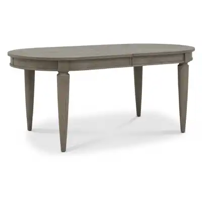 Silver Grey 6 to 8 Seat Oval Extending Dining Table