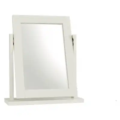 White Painted Swivel Dressing Table Mirror