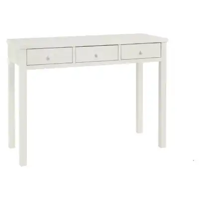 White Painted 3 Drawer Dressing Table