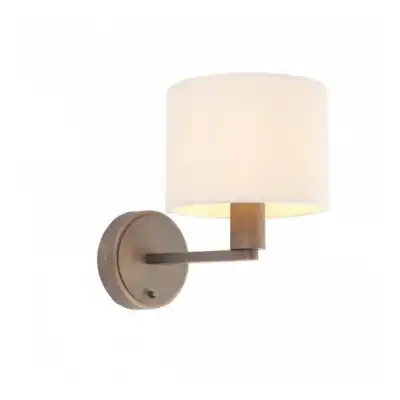 Wall Light Bronze And Marble Faux Silk