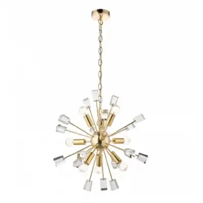 9 Pendant Ceiling Wall Lighting Silver Brass On Chain