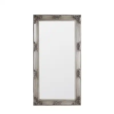 Barque Silver Pewter Large Leaner Rectangular Wall Mirror