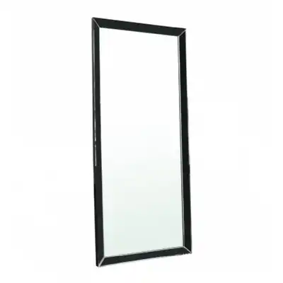 Black Painted Rectangular Leaner Mirror