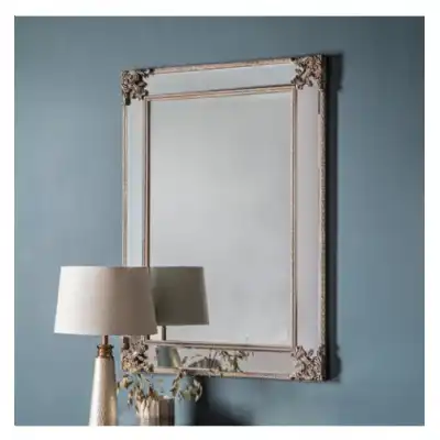 Traditional Champagne Rectangular Wall Mirror