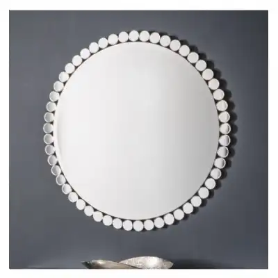 Round And Large Metal Circles Wall Mirror 90cm