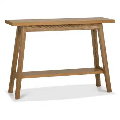 Traditional Rustic Oak Console Table