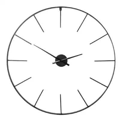 Open Plain Black Skeleton Wall Clock
