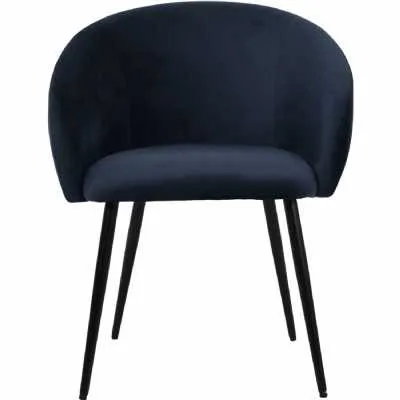 Langley Dining Chair in Royal Blue Velvet