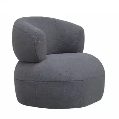 Art Deco Grey Fabric Occasional Chair