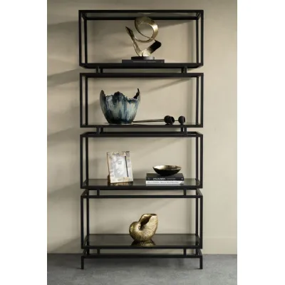 Black Frame and Tinted Glass Large Display Unit