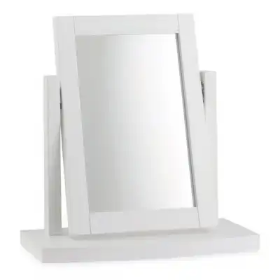 White Painted Dressing Table Swing Mirror