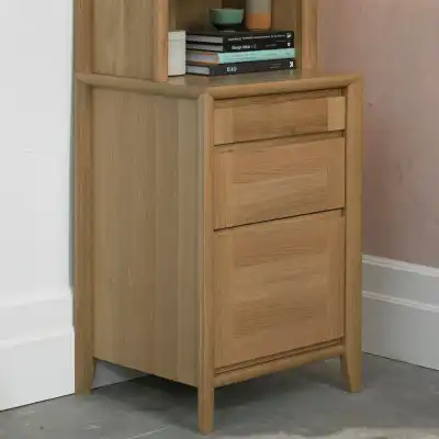 Oak 3 Drawer Filing Cabinet