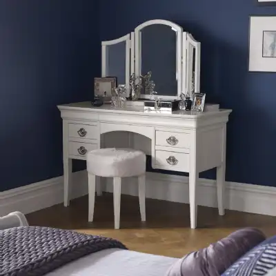 Large White Painted French Dressing Table