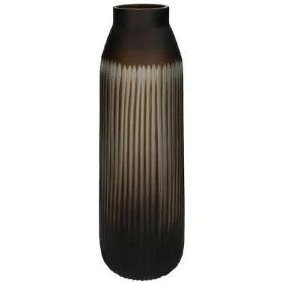 Cantelupe Brown Glass Vase 14x14x43cm