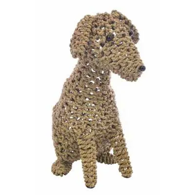 Large Cute Seagrass Dog Hand Made Knotted Rope Design 50cms