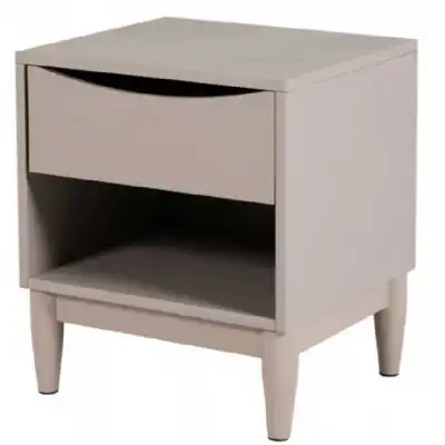 Grey Painted Wooden Bedside Table