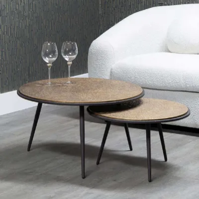 BC Dining Round Nest of 2 Coffee Tables