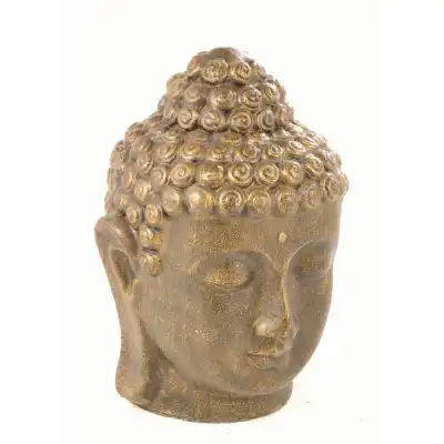 Large Golden Buddha Head