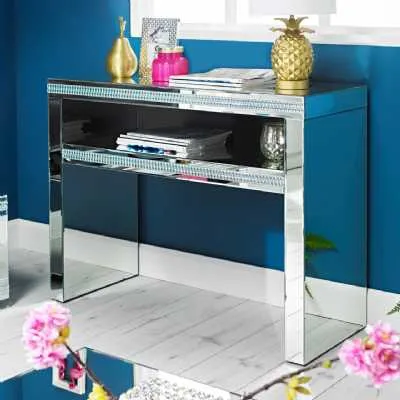 Biarritz Mirrored Console Table