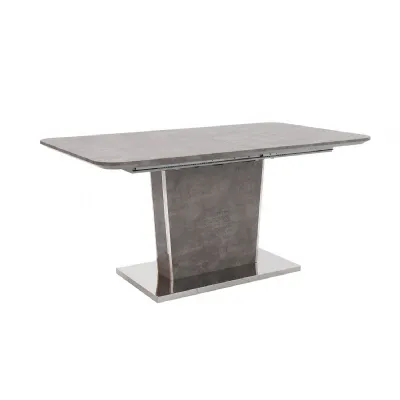 Modern Light Grey 120 to 160cm Extending Dining Table