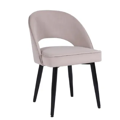 The Chair Collection Dining Chair Taupe Velvet