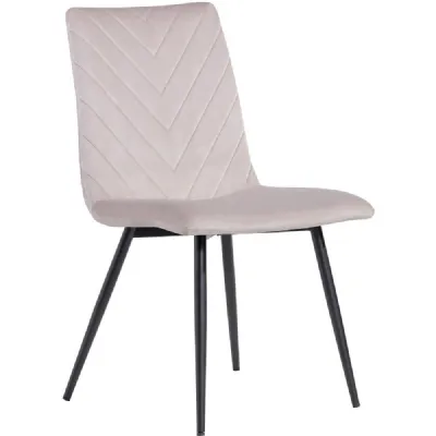 The Chair Collection Retro Dining Taupe Velvet