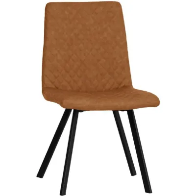The Chair Collection Diamond Stitch Dining Chair Tan