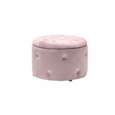 Cleo Storage Pouff Pink
