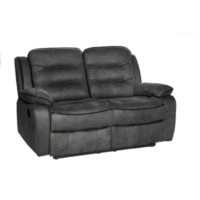 Slate Grey Fabric 2 Seater Sofa