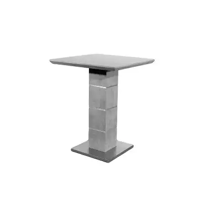 Grey Concrete Bar Breakfast Table 80cm Square