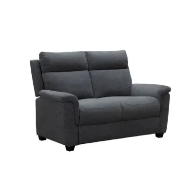 Grey Chenille Fabric 2 Seater Electric Reclining Sofa