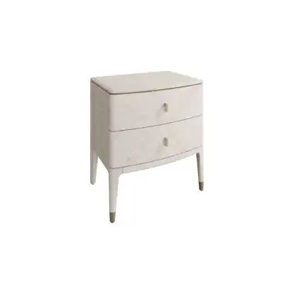 Dressing Table 2 Drawer Ribbed Stone
