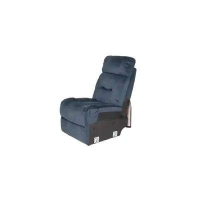 Corner Group Armless Static 1 Seater Blue