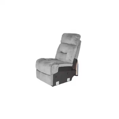 Corner Group Armless Static 1 Seater Grey