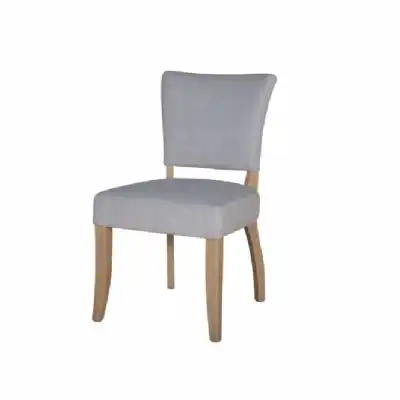 Grey Velvet Fabric Dining Chair