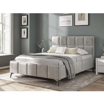 Fabric Bed Collection Grey 4'6 Fabric Bedframe