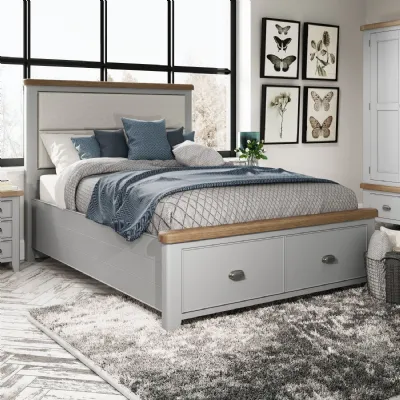 HOP Bedroom Grey 4'6' Bed