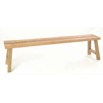 Extra Large Long Rustic Wooden Dining Bench 180cm Wide