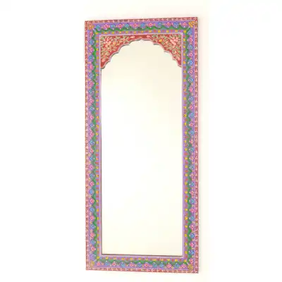 Tall Ornately Painted Mirror