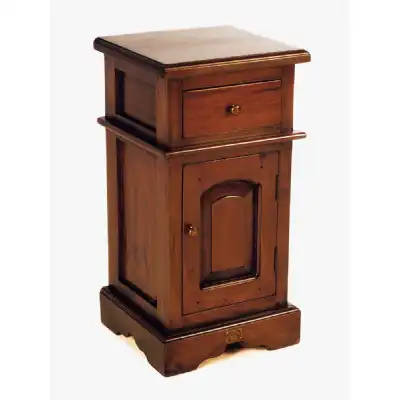 Mahogany Dark Wood Victorian Bedside Cabinet
