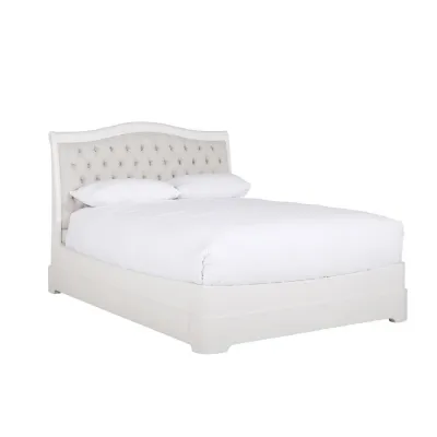 Modern White Wooden 5ft King Size 150cm Bed
