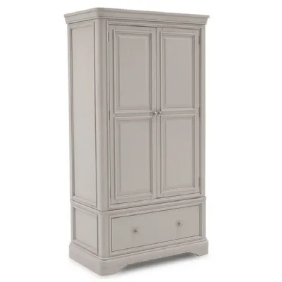 Taupe Painted Double Wardrobe